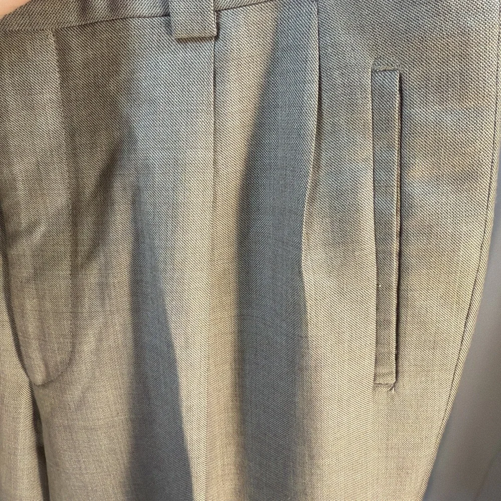 CESARANI Italy Vintage Men Pleated Dress Pants Slacks Trouser Tan Khaki 36x32
